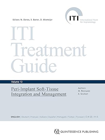 ITI Treatment Guide, Volume 12 : Peri‑Implant Soft‑Tissue Integration and Management 1st Edition